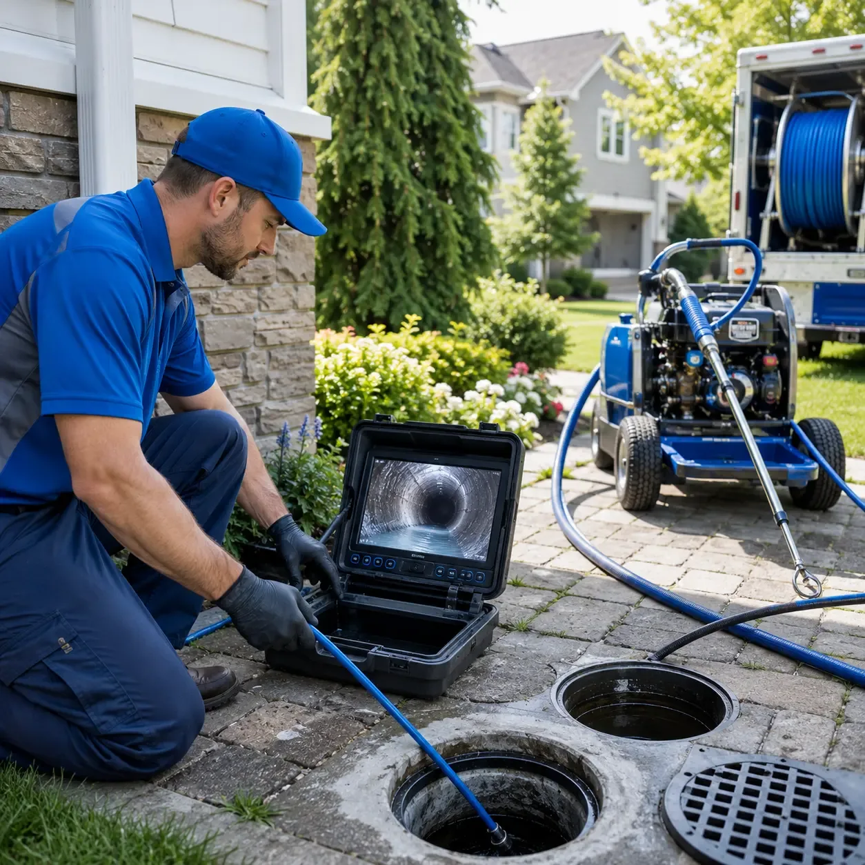 Outdoor drain cleaning professionals serving Hazel Green, WI