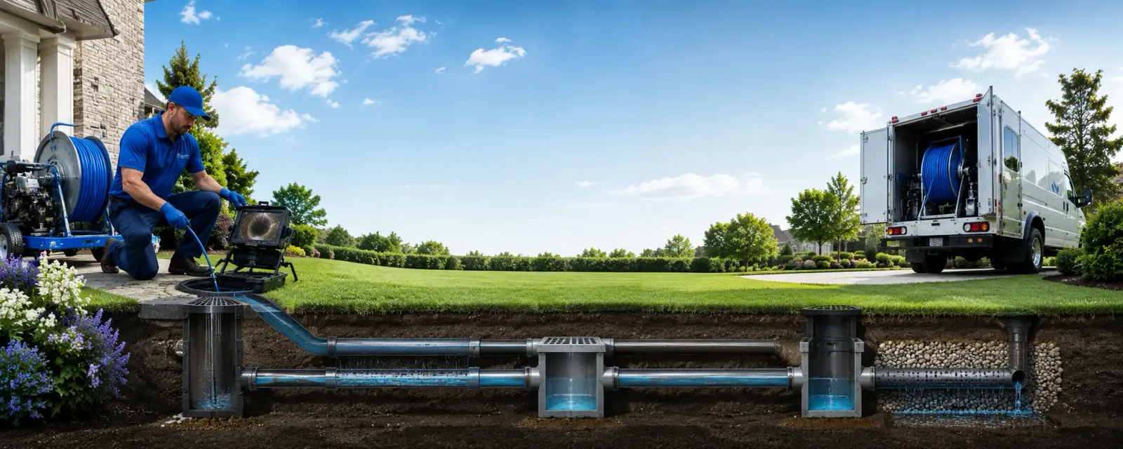 Outdoor drain cleaning information for Hazel Green, WI